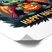 Turtle Tortoise Boo Vampire Trick oder Treat Hallo Poster (Ecke)