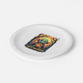 Turtle Tortoise Boo Vampire Trick Or Treat Hallowe Pappteller (Schrägansicht)