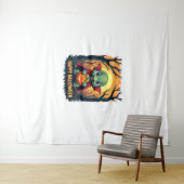 Turtle Tortoise Boo Vampire Trick Or Treat Hallowe Wandteppich (Beispiel (Horizontal))