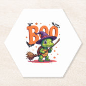 Turtle Tortoise Boo Witch Trick Or Treat Halloween Untersetzer (Vorderseite)