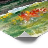 Turtle Tortoise Family Watching Moon Night Poster (Ecke)