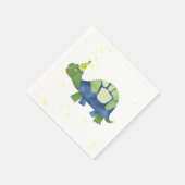Turtle Tortoise Geburtstagsparty Napkins Serviette (Ecke)