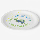 Turtle Tortoise Geburtstagsparty Teller (Schrägansicht)