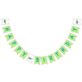 Turtle Tortoise Happy Birthday Banner