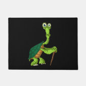 Turtle Tortoise Remüde Funny Stehend Turtle Reti Fußmatte (Vorderseite)
