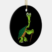 Turtle Tortoise Remüde Funny Stehend Turtle Reti Keramik Ornament (Rechts)