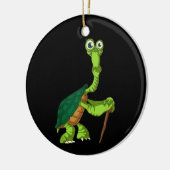 Turtle Tortoise Remüde Funny Stehend Turtle Reti Keramik Ornament (Links)