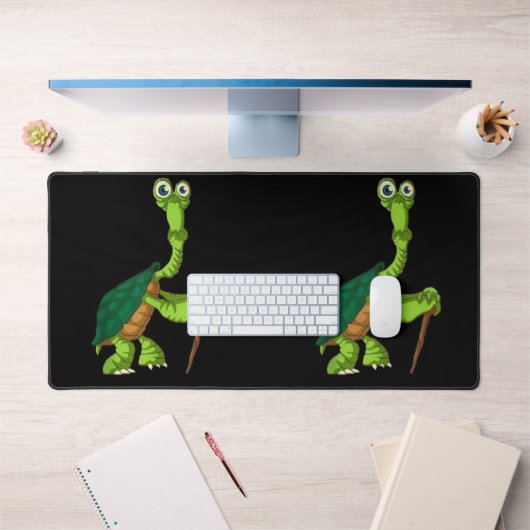 Turtle Tortoise Remüde Funny Stehend Turtle Reti Schreibtischunterlage (Büro 1)