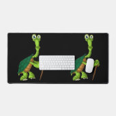 Turtle Tortoise Remüde Funny Stehend Turtle Reti Schreibtischunterlage (Tastatur & Maus)