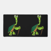 Turtle Tortoise Remüde Funny Stehend Turtle Reti Schreibtischunterlage (Vorderseite)