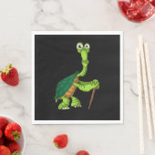Turtle Tortoise Remüde Funny Stehend Turtle Reti Serviette (Beispiel)