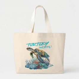 Turtle Tote Jumbo Stoffbeutel