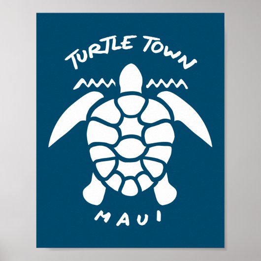 Turtle Town, Maui Island, Hawaii Poster (Vorne)