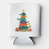 Turtle Tree Christmas Tree Adorable Turtle Christm Dosenkühler (Vorderseite)