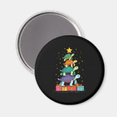 Turtle Tree Christmas Tree Adorable Turtle Christm Magnet (Vorderseite/Rückseite)
