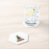 Turtle Tree Christmas Tree Adorable Turtle Christm Untersetzer (Vor Ort)