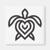 Turtle Tribe einfacher Logo-Magnet Magnet (Vorne)