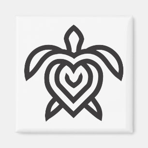 Turtle Tribe einfacher Logo-Magnet Magnet