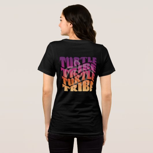 Turtle Tribe Wavy T Tri-Blend Shirt (Rückseite voll)