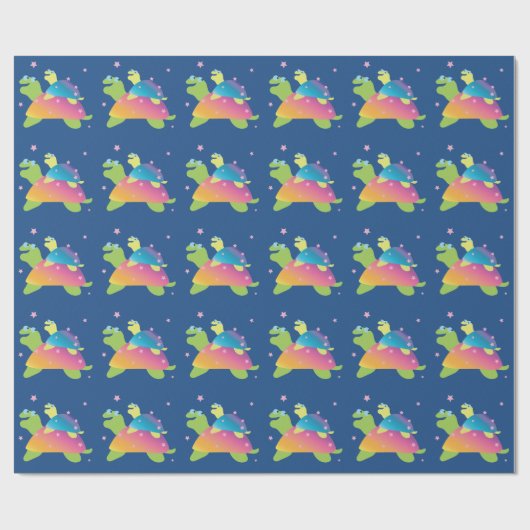 Turtle Turtle Geschenkpapier (Flach)