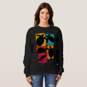 Turtle turtles Retro Design Sweatshirt (Vorne ganz)