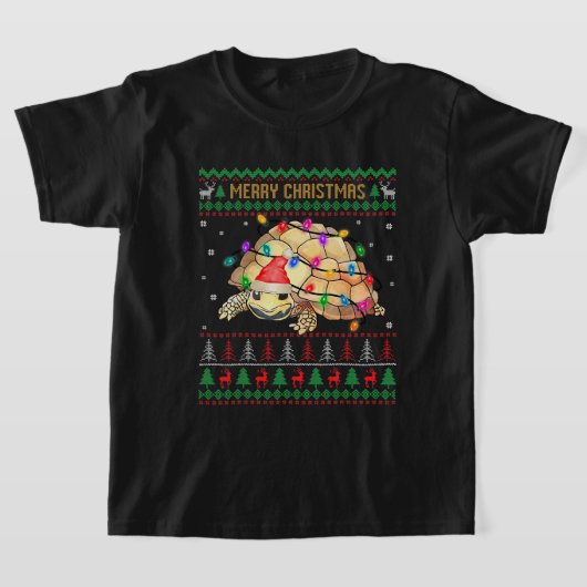 Turtle Ugly Christmas Sweater Santa Turtle Christm T-Shirt (Ablage )