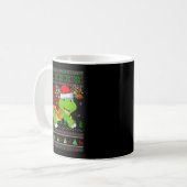 Turtle Ugly Christmas Sweaters Holiday Santa Cute Kaffeetasse (Vorderseite Links)