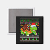 Turtle Ugly Christmas Sweaters Holiday Santa Cute  Magnet (Vorderseite/Rückseite)