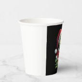 Turtle Ugly Sweater Santa Hat Christmas T-Shirt (1 Pappbecher (Rechts)