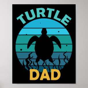 Turtle Vater Öko-freundlicher Earth Day Poster