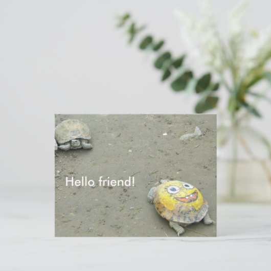 Turtle-Ventilator-SpongeBob Postkarte (Stehend Vorderseite)