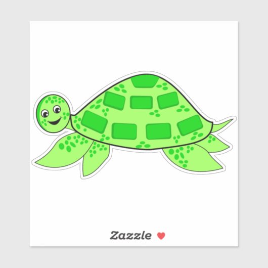 Turtle Vinyl Sticker (Blatt)