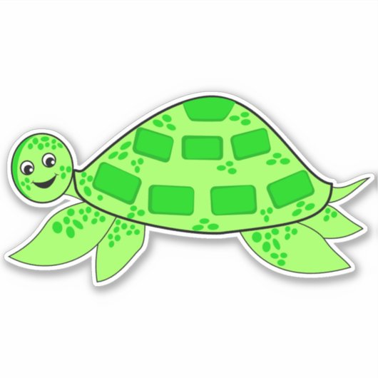 Turtle Vinyl Sticker (Vorderseite)