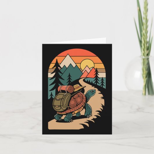 Turtle Wander Camping Camper Rückpackung Karte (Vorderseite)