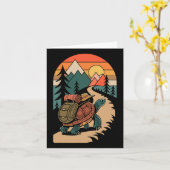 Turtle Wander Camping Camper Rückpackung Karte (Gelbe Blume)