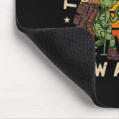 Turtle Wanderteam Langsam als Muschel Funny Wander Mousepad (Ecke)
