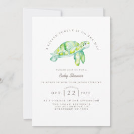 Turtle Watercolor | Ocean Life Baby Dusche Einladung