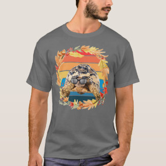 Turtle Wearing Sonnenbrille Vintag T-Shirt