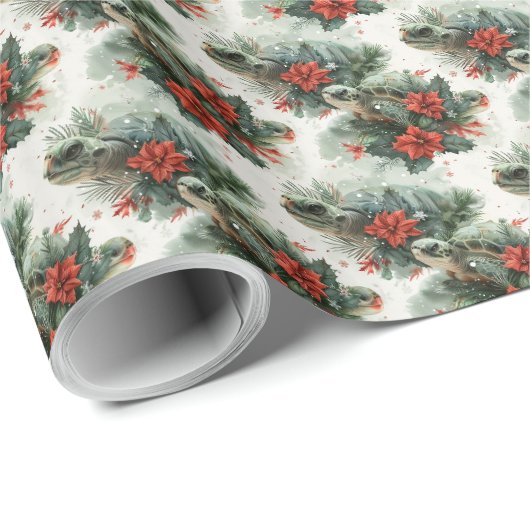 Turtle Weihnachten Geschenkpapier (Rolleneckpunkt)
