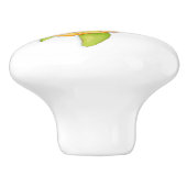 Turtle whimsical Aquarell Art Türknauf Keramikknauf (Seitenansicht)