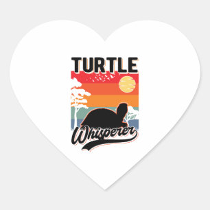 Turtle Whisperer Mini Herz-Aufkleber