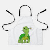 Turtle with Flower Daisy Schürze (Vorderseite)