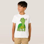 Turtle with Flower Daisy T-Shirt (Vorne ganz)