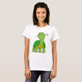 Turtle with Flower Daisy T-Shirt (Vorne ganz)