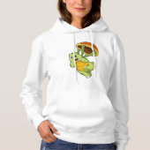 Turtle with Shell as Skydiver Hoodie (Vorderseite)