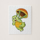 Turtle with Shell as Skydiver Puzzle (Vertikal)