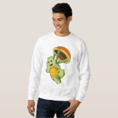 Turtle with Shell as Skydiver Sweatshirt (Vorne ganz)