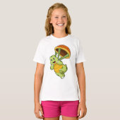 Turtle with Shell as Skydiver T-Shirt (Vorne ganz)