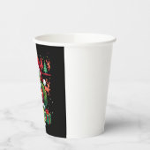 Turtle Xmas Lights Ugly Santa Turtle Christmas Tan Pappbecher (Links)