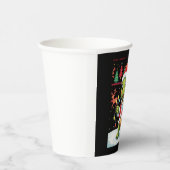 Turtle Xmas Lights Ugly Santa Turtle Christmas Tan Pappbecher (Rechts)